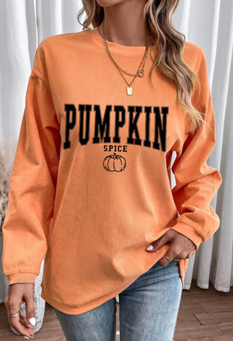 PUMPKIN SPICE CREW NECK SWEATSHIRT #6100