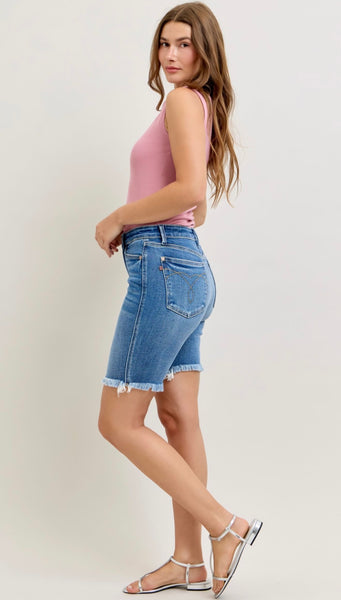 JUDY BLUE 152106 HW Bermuda Short