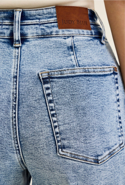 JUDY BLUE 881102 REG HW Marlow Arc Leg Dbl Waistband
