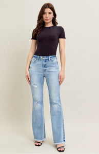 JUDY BLUE HW Flare W/ Shield Pockets 82650