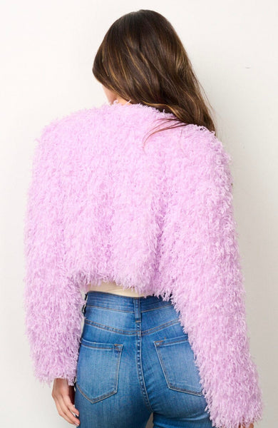WOMEN'S
LONG SLEEVE OPEN FRONT
FUZZY BLAZER #0030