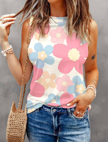 FLOWERED TANK TOP