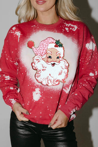 Festive Santa Graphic Sweatshirt #7211