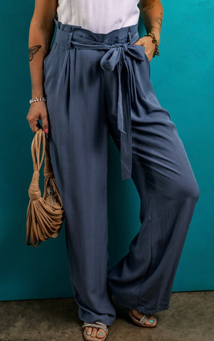 Wide Leg Pant w/belt