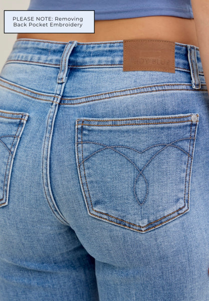 JUDY BLUE MID RISE BOYFRIEND 
82703REG