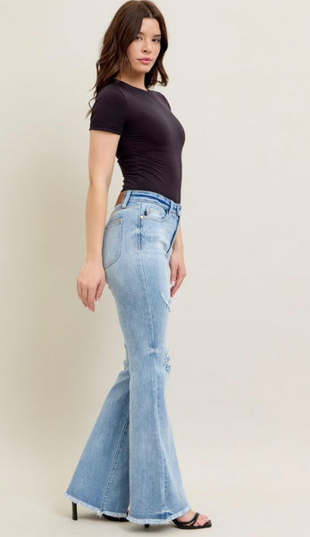 JUDY BLUE HW Flare W/ Shield Pockets 82650