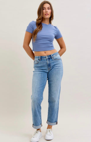 JUDY BLUE MID RISE BOYFRIEND 
82703REG