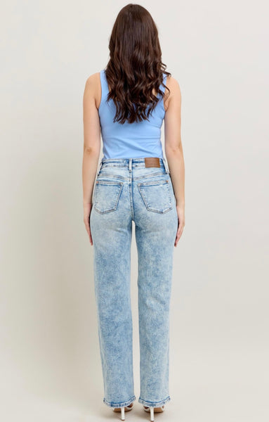 JUDY BLUE HW MINERALS WASH DESTROY 90’s STRAIGHT 88428