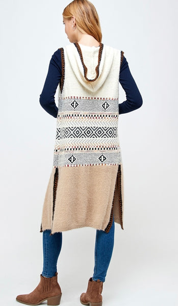 AZTEC CHUNKY CARDIGAN #2001