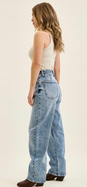 JUDY BLUE 881102 REG HW Marlow Arc Leg Dbl Waistband