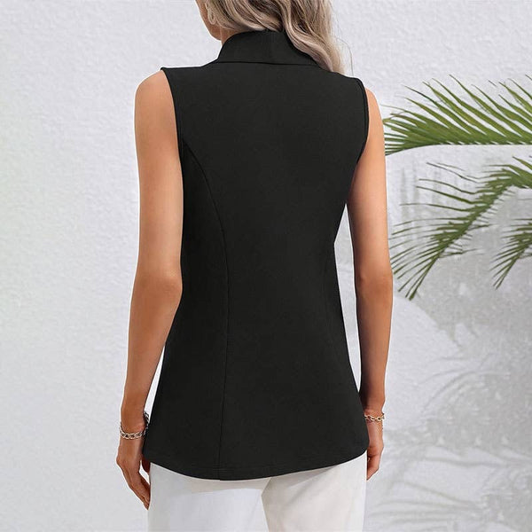 STRETCH WAISTLINE SLIM-FIT
WAISTCOAT: BLACK #0021