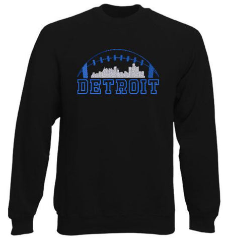 Detroit Skyline Embroidered Sweatshirt #DETROIT